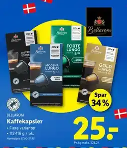 Lidl Kaffekapsler, DKK 25 tilbud