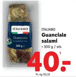 Lidl Guanciale salami, DKK 40 tilbud