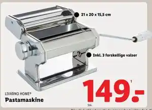 Lidl Pastamaskine, DKK 149 tilbud