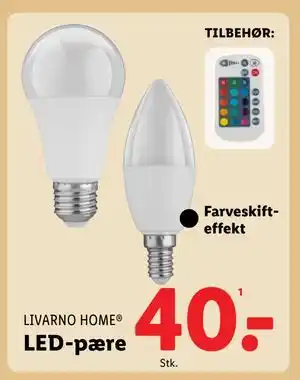 Lidl LED-pære, DKK 40 tilbud