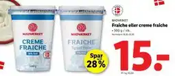 Lidl Fraiche eller creme fraiche, DKK 15 tilbud