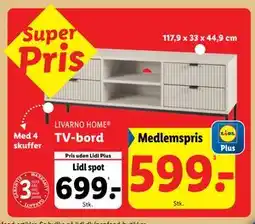 Lidl TV-bord, DKK 699, App-pris tilbud