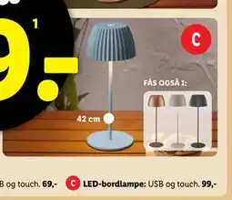 Lidl LED-bordlampe, DKK 99 tilbud