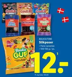 Lidl Slikposer, DKK 12 tilbud