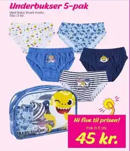 Hi five Underbukser 5-pak, DKK 45 tilbud