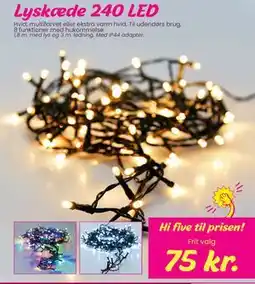 Hi five Lyskæde 240 LED, DKK 75 tilbud