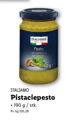 Lidl ITALIAMO Pistaciepesto tilbud