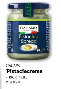 Lidl ITALIAMO Pistaciecreme tilbud