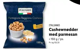 Lidl ITALIAMO Cashews med parmesan tilbud