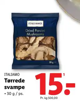 Lidl ITALIAMO Tørrede svampe tilbud
