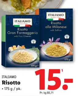 Lidl ITALIAMO Risotto tilbud