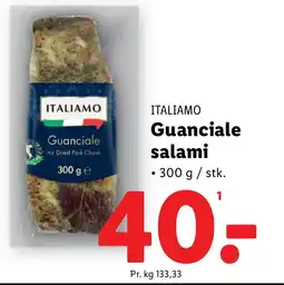 Lidl ITALIAMO Guanciale salami tilbud