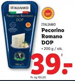 Lidl ITALIAMO Pecorino Romano DOP tilbud
