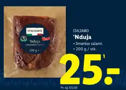 Lidl ITALIAMO 'Nduja Spreadable Salami tilbud