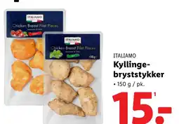 Lidl ITALIAMO Kyllinge- bryststykker tilbud