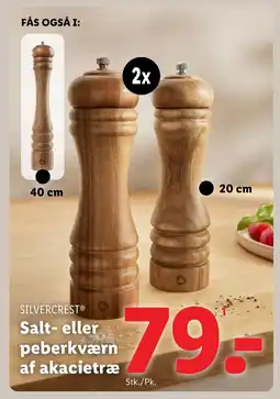 Lidl SILVERCREST® Salt- eller peberkværn af akacietræ tilbud