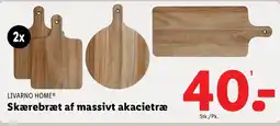 Lidl LIVARNO HOME® Skærebræt af massivt akacietræ tilbud