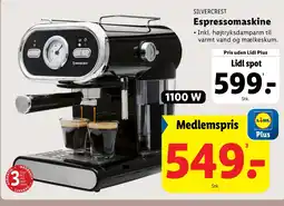 Lidl SILVERCREST Espressomaskine tilbud