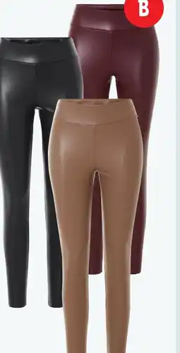 Lidl Leggings i læderlook tilbud