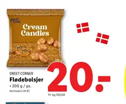 Lidl SWEET CORNER Flødebolsjer tilbud