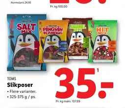 Lidl TOMS Slikposer tilbud