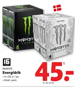 Lidl MONSTER Energidrik tilbud
