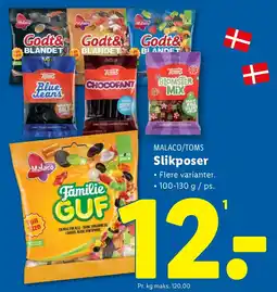 Lidl MALACO/TOMS Slikposer tilbud