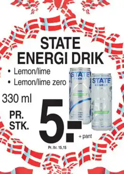 ABC Lavpris STATE ENERGI DRIK tilbud