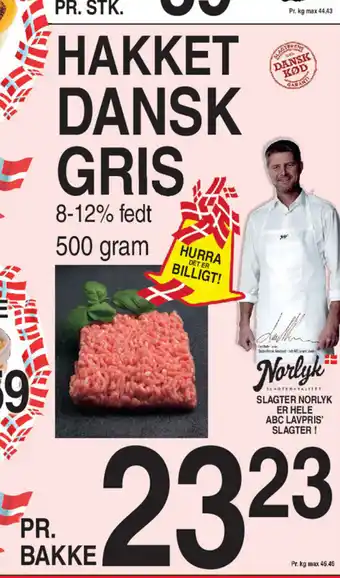 ABC Lavpris HAKKET DANSK GRIS tilbud