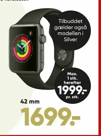 Bilka Apple Watch Series 3 GPS tilbud