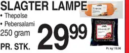 ABC Lavpris SLAGTER LAMPE tilbud