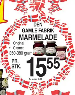 ABC Lavpris DEN GAMLE FABRIK MARMELADE tilbud