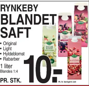 ABC Lavpris RYNKEBY BLANDET SAFT tilbud