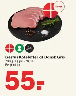 SPAR Gestus Koteletter af Dansk Gris, DKK 55 tilbud