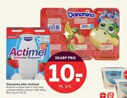 SPAR Danonino eller Actimel, DKK 10 tilbud