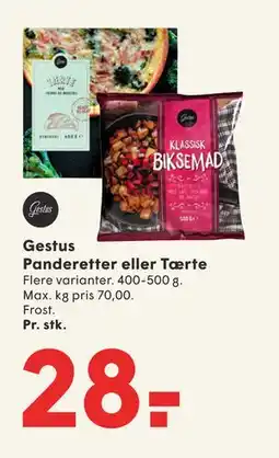 SPAR Gestus Panderetter eller Tærte, DKK 28 tilbud