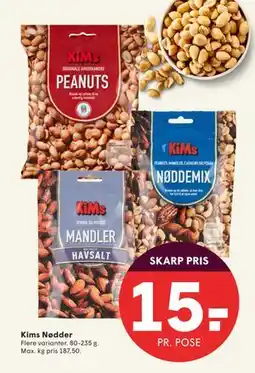 SPAR Kims Nødder, DKK 15 tilbud