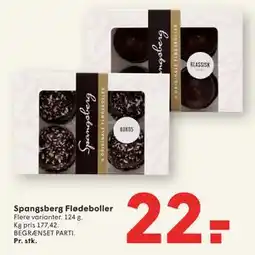 SPAR Spangsberg Flødeboller, DKK 22 tilbud