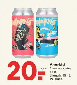 SPAR Anarkist, DKK 20 tilbud