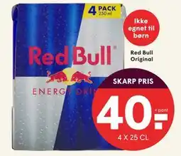 SPAR Red Bull Original, DKK 40 tilbud