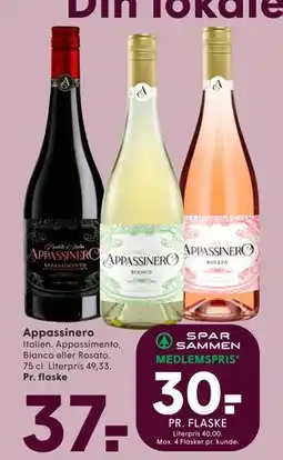 SPAR Appassinero, DKK 37, App-pris tilbud