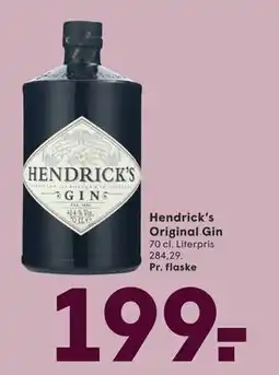 SPAR Hendrick’s Original Gin, DKK 199 tilbud