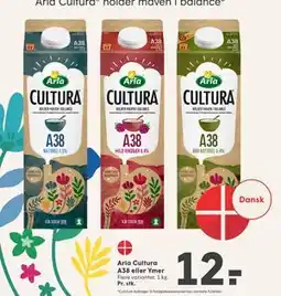SPAR Arla Cultura A38 eller Ymer, DKK 12 tilbud