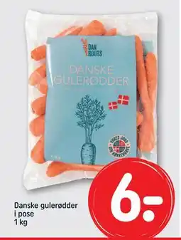 REMA 1000 Danske gulerødder i pose 1 kg, DKK 6 tilbud