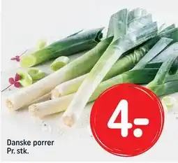 REMA 1000 Danske porrer Pr. stk., DKK 4 tilbud