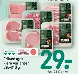 REMA 1000 Frilandsgris Flere varianter 225-340 g, DKK 29 tilbud