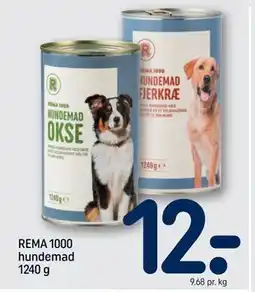REMA 1000 REMA 1000 hundemad 1240 g, DKK 12 tilbud