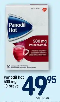 REMA 1000 Panodil hot 500 mg 10 breve, DKK 49.95 tilbud