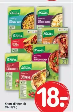 REMA 1000 Knorr dinner kit 139-321 g, DKK 18 tilbud