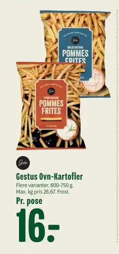 Min Købmand Gestus Ovn-Kartofler, DKK 16 tilbud
